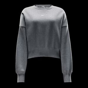 Nike Phoenix Fleece oversized crewneck pullover sweatshirt 1x gray